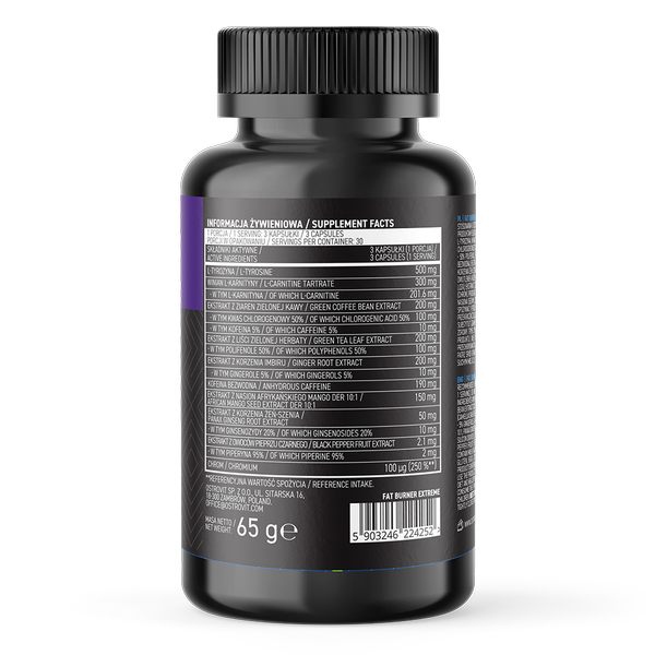 Ostrovit Fat Burner Extreme30Serv.90Capsules Maxmuscle Elite